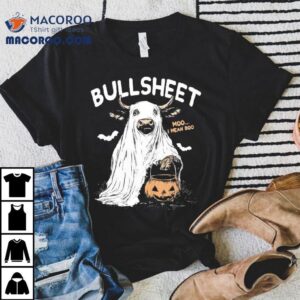 Bullsheet Moo I Mean Boo Halloween Tshirt