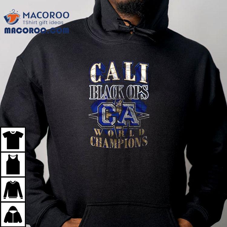 Cali Black Ops World Champions Logo Tshirt