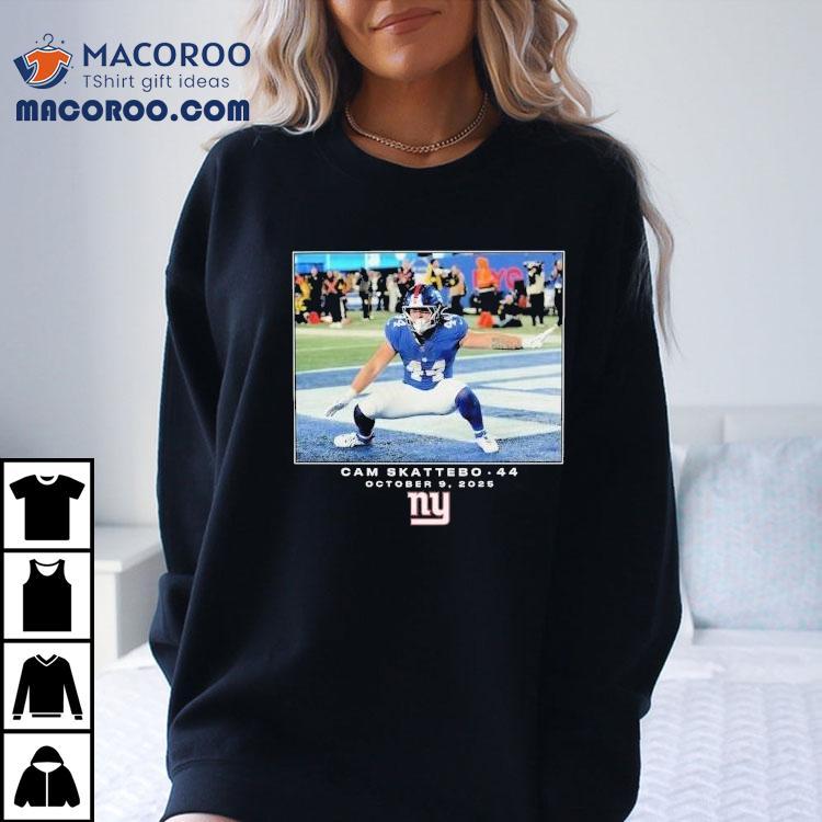 Cam Skattebo October New York Giants Nfl Flash Features Week Tshirt