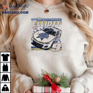 Chase Elliott Ice Blue Racing Signature Tshirt