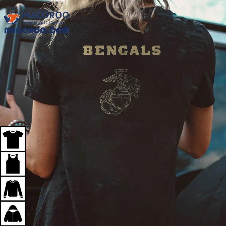Cincinnati Bengals X United States Marine Corps First In Last Out Shirt Cincinnati Bengals X United States Marine Corps First In Last Out Shirt