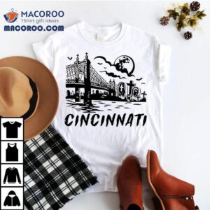 Cincinnati Downtown Spooky Halloween Tshirt