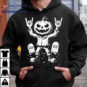 El Rocker Pumpkin King Rip Halloween Tshirt