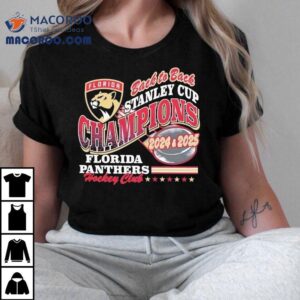 Florida Panthers Back To Back Stanley Cup Champions Hockey Club Tshirt