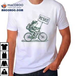 Frog On Bike Resist Portland Frog Protest Vintage Shirt