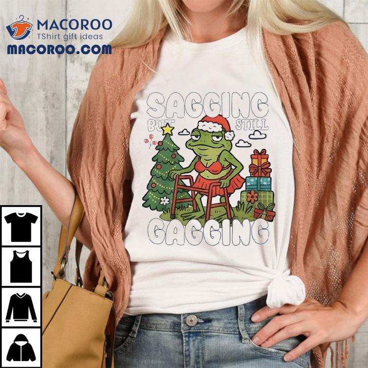 Frog Wearing Bikini Sagging But Still Gagging Merry Christmas Shirt Frog Wearing Bikini Sagging But Still Gagging Merry Christmas Shirt