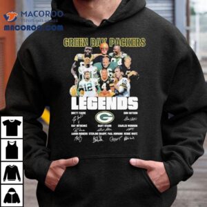 Green Bay Packers Legends Signatures Tshirt