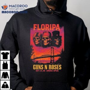 Guns N Roses Live Show Music At Arena Orus In Florianopolis Brazil On October To Skulls Tshirt