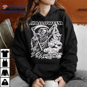 Halloween And Pumpkin For All Dead Skeleton Tshirt