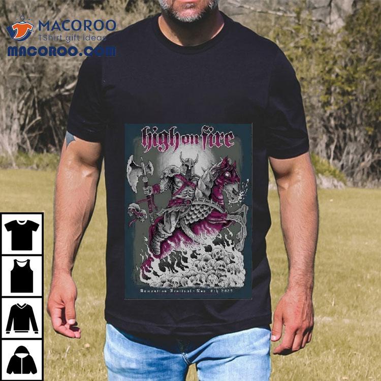 High On Fire November Damnation Festival In Manchester Uk Tshirt
