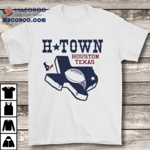 Houston Texans H Town Football Map Tshirt