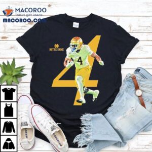 Jeremiyah Love Notre Dame Fighting Irish Football Tshirt