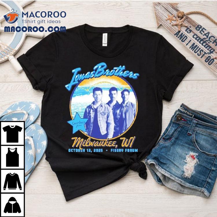 Jonas Brother Tour At Fiserv Forum In Milwaukee Wi On October Tshirt