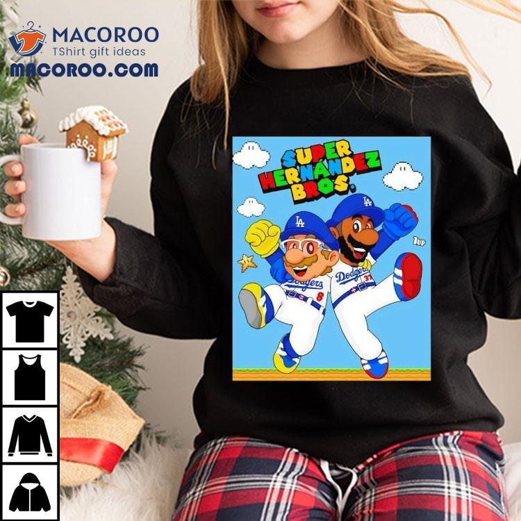 Kike Hernandez And Teoscar Hernandez As Mario And Luigi Super Hernandez Bros Tshirt