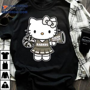 Las Vegas Raiders Helmet X Hello Kitty Raider Nation Tshirt