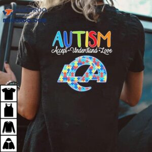 Los Angeles Rams Autism Accept Understand Love Tshirt
