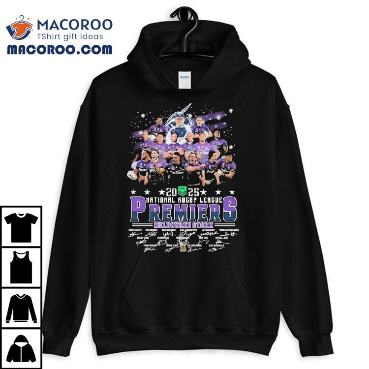  Melbourne Storm Nrl National Rugby League Premiers  Champions Players Signatures Tshirt