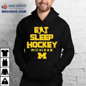 Michigan Wolverines Eat Sleep Hockey Tshirt