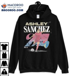 Nc Courage Retro Ashley Sanchez Cracked Number Tshirt