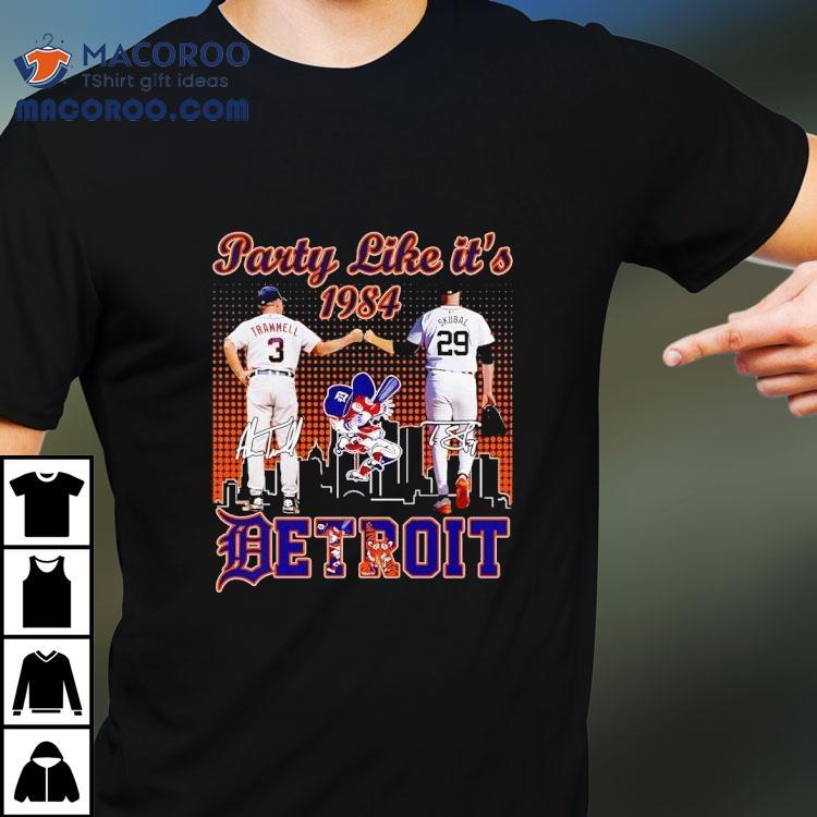 Party Like It’s 1984 Alan Trammell And Tarik Skubal Detroit Tigers Signatures Shirt Party Like It’s 1984 Alan Trammell And Tarik Skubal Detroit Tigers Signatures Shirt