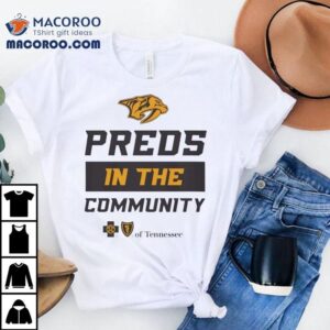 Preds In The Community Nashville Predators Logo Tshirt