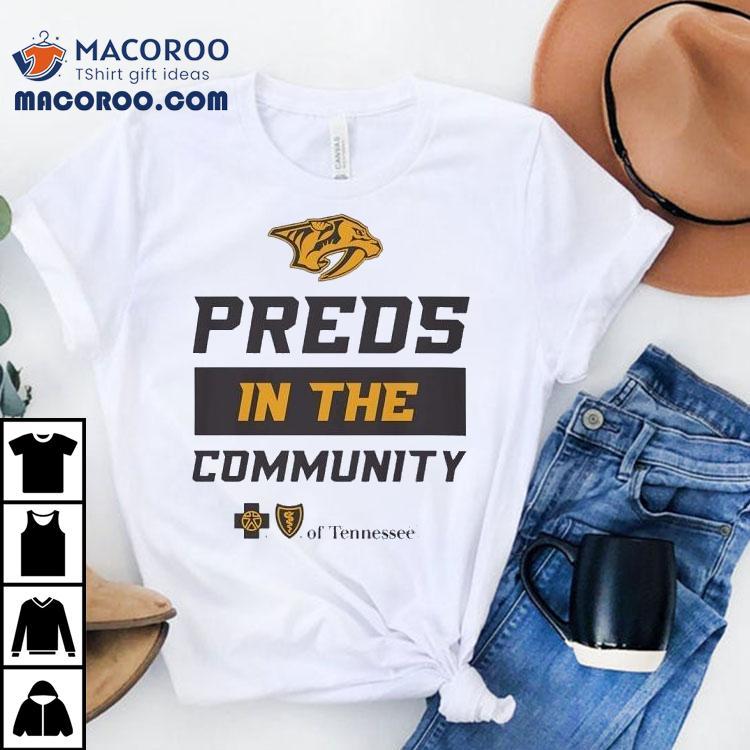 Preds In The Community Nashville Predators Logo Tshirt