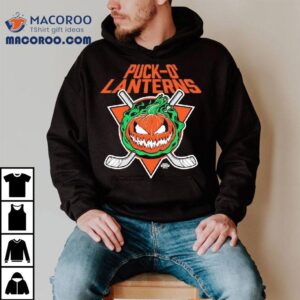 Puck O Lanterns Bring Hockey Back Hockey Halloween Tshirt
