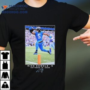 Rico Dowdle October Carolina Panthers Nfl Flash Features Week Tshirt
