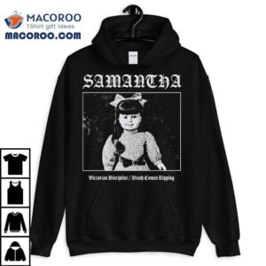 Samantha Victorian Discipline Death Comes Ripping Hardcore Death Metal Girl Doll Tshirt