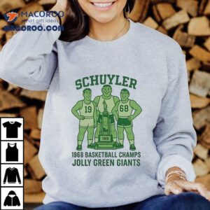 Schuyler Jolly Green Giants Basketball Champs Tshirt