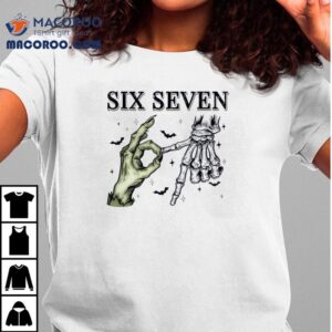 Six Seven Halloween Skeleton Tshirt