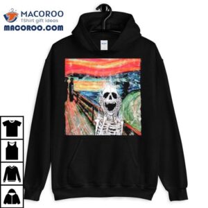 Skeleton The Scream Edvard Munch S Famous Tshirt
