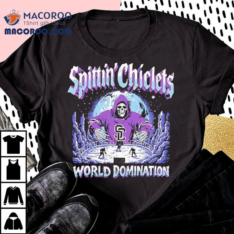 Spittin Chiclets World Domination Skeleton Tshirt