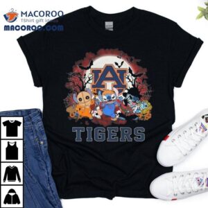 Stitch X Auburn Tigers Halloween Tshirt
