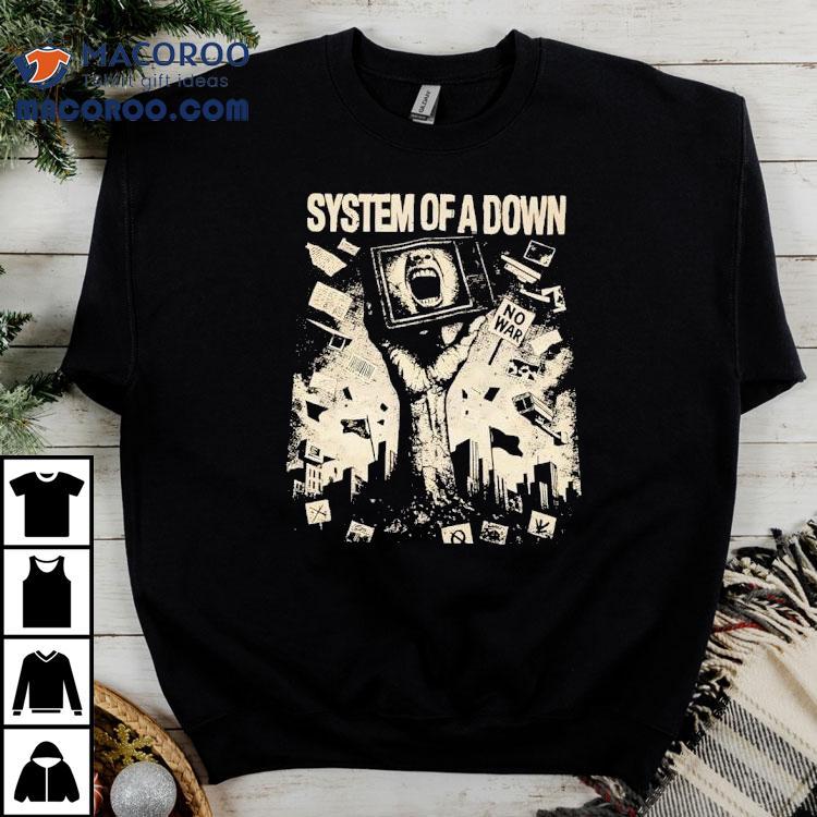  System Of A Down No War Vintage Tshirt