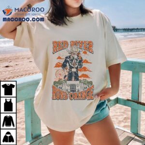 Texas Longhorns River Runs Orange Masco Tshirt