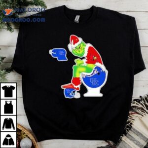 The Grinch Louisville Cardinals Sitting On Toilet Kentucky Wildcats Xmas Holiday Christmas Shirt