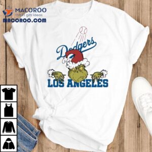 The Grinch Vs Los Angeles Dodgers Christmas Mlb Baseball Tshirt