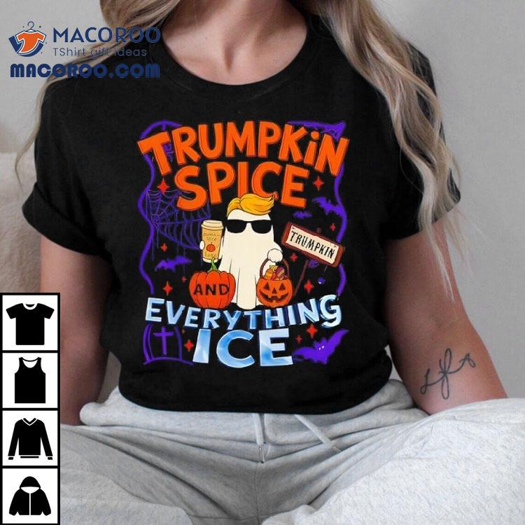 Trumpkin Spice And Everything Ice Pumpkin Spice Halloween Tshirt