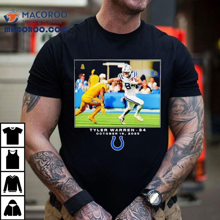 Tyler Warren Indianapolis Colts Football Nfl 2025 Photo Shirt Tyler Warren Indianapolis Colts Football Nfl 2025 Photo Shirt