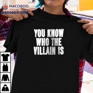 You Know Who The Villain Is Pusha T It’s Almot Dry Tour Shirt