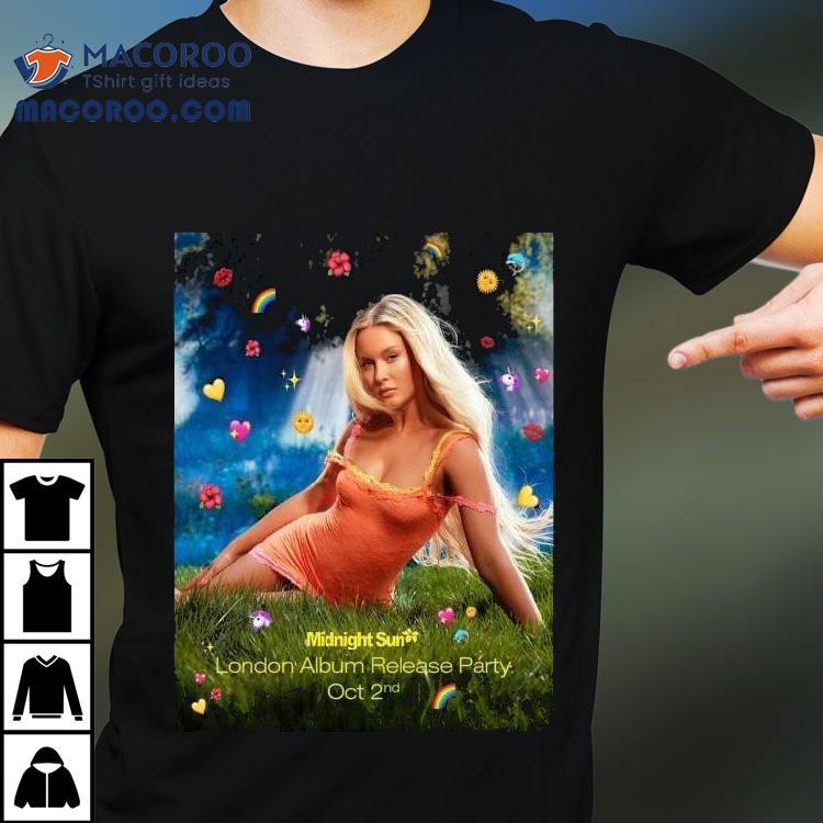 Zara Larsson Midnight Sun London Album Release Party On October 2 2025 Shirt Zara Larsson Midnight Sun London Album Release Party On October 2 2025 Shirt