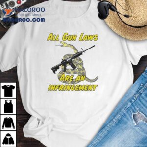 Ar X Snake All Gun Rights Are Infringements Tshirt