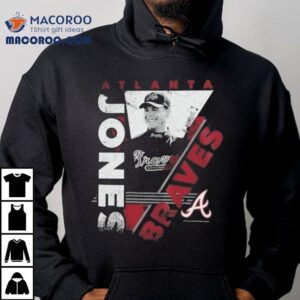 Atlanta Braves Chipper Jones Mitchell Ness In The Zone Player Graphic Tshirt