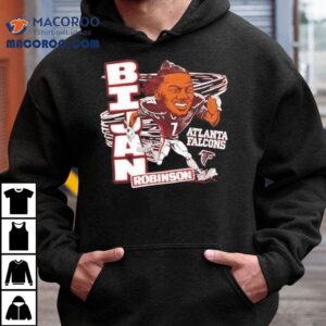 Atlanta Falcons Bijan Robinson Caricature Signature 2025 Shirt