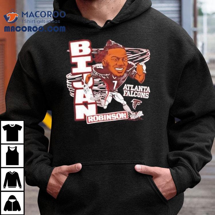 Atlanta Falcons Bijan Robinson Caricature Signature 2025 Shirt Atlanta Falcons Bijan Robinson Caricature Signature 2025 Shirt