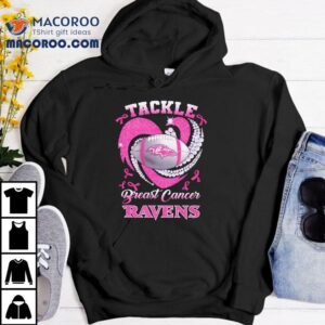 Baltimore Ravens Breast Cancer Awareness Tackle Heart Shirt 1 Baltimore Ravens Breast Cancer Awareness Tackle Hear Tshirt