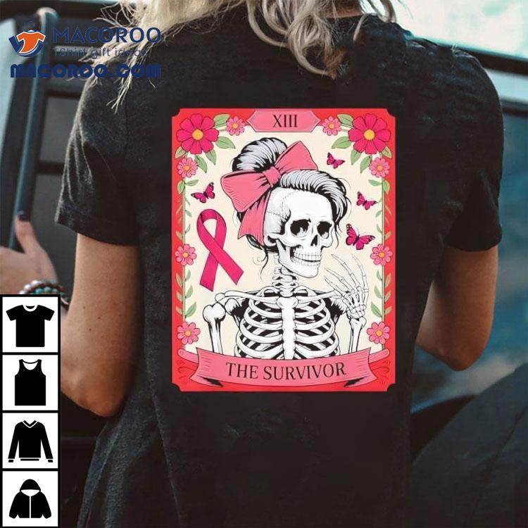 Breast Cancer Survivor Tarot Card Skeleton Shirt Breast Cancer Survivor Tarot Card Skeleton Shirt