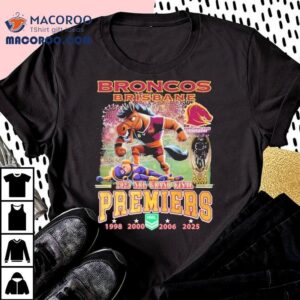 Brisbane Broncos Stomp Melbourne Storm 2025 Nrl Grand Final Premiers Mascot Shirt 1 Brisbane Broncos Stomp Melbourne Storm Nrl Grand Final Premiers Masco Tshirt