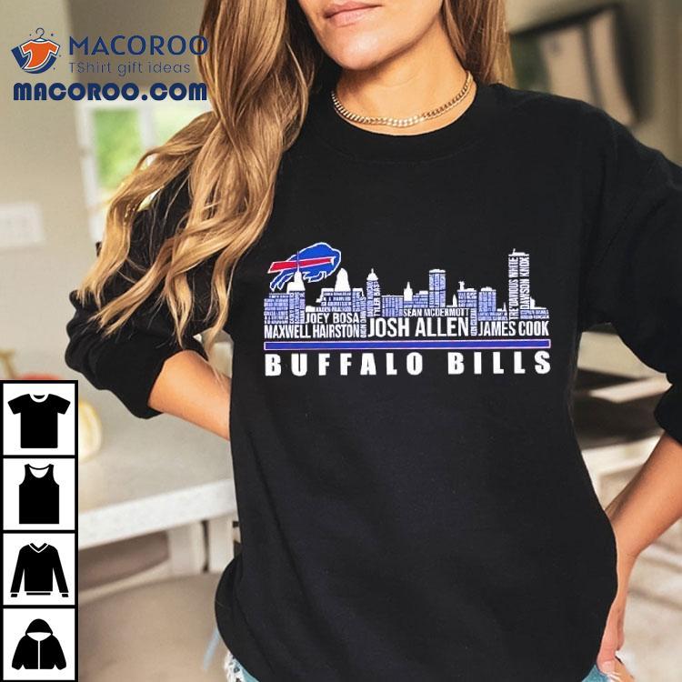 Buffalo Bills Logo And Skyline Names Team Shirt Buffalo Bills Logo And Skyline Names Team Shirt